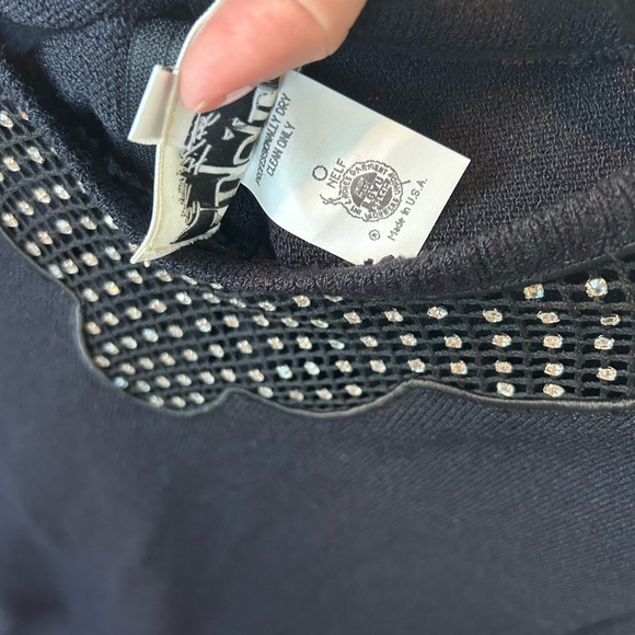 Rare Vintage NWT Adolfo at Saks Fifth Avenue Sweater Dress. - Picture 3 of 6